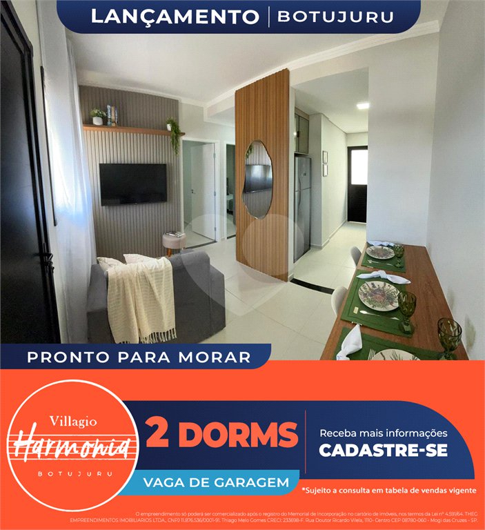 Apartamento à venda com 2 quartos em Vila São Paulo, Mogi das Cruzes, SP