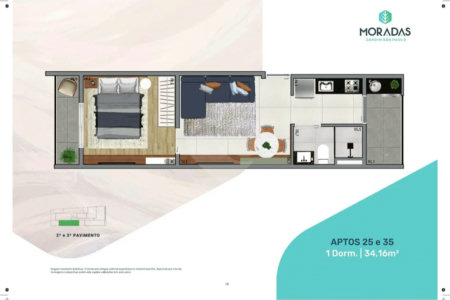 Apartamento à venda com 1 quarto em Jardim São Paulo(zona Norte), São Paulo, SP