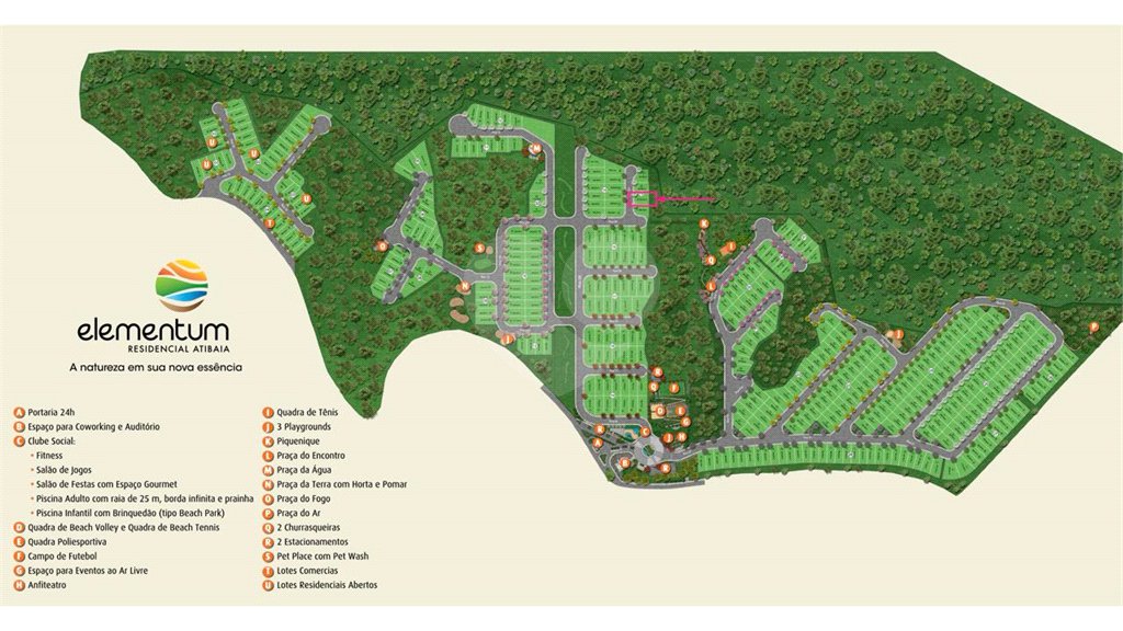 Terreno à venda no condomínio Elementum Residencial Atibaia, Atibaia - SP