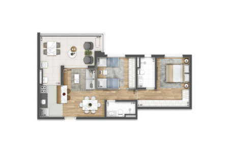 Apartamento à venda com 2 quartos, sendo 1 suíte, em Vila Romana, São Paulo, SP