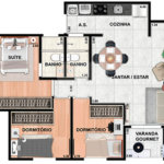 Apartamento à venda com 3 quartos, sendo 1 suíte, em Jardim Panorama, Valinhos, SP
