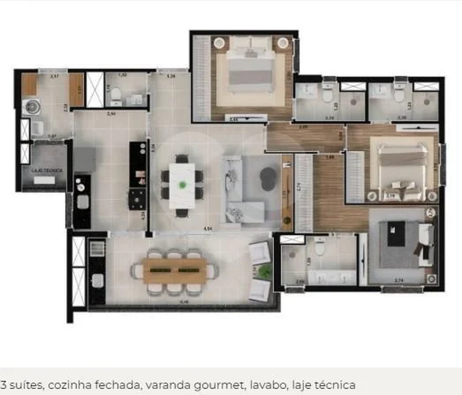 Apartamento 116m²