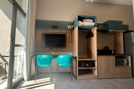 Studio à venda ou para alugar com 1 suíte em Jardim das Acácias, São Paulo, SP