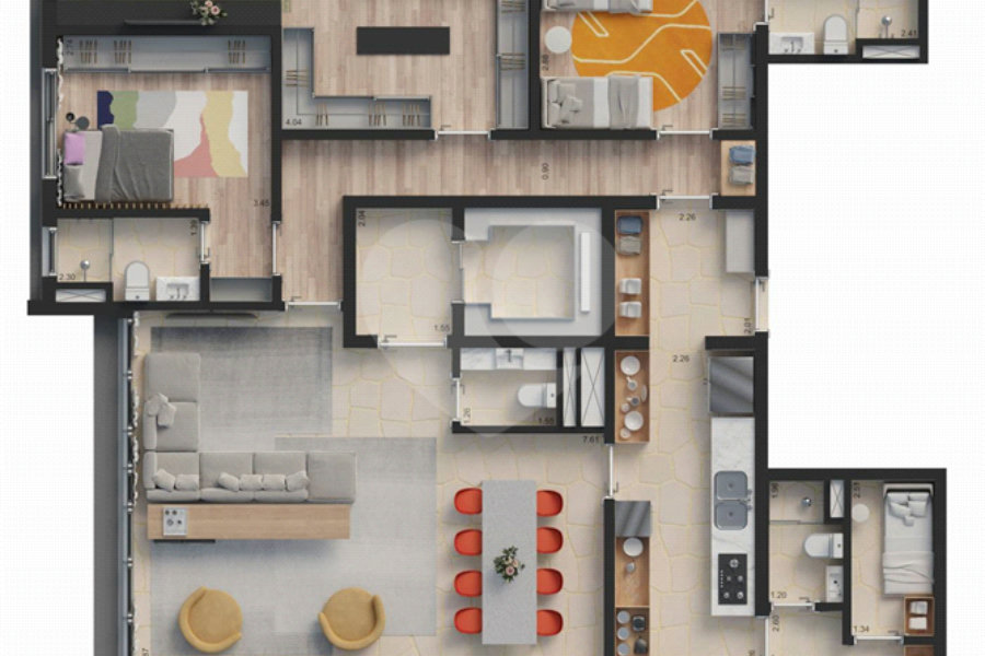 Apartamento à venda com 3 suítes em Jardim Paulista, São Paulo, SP
