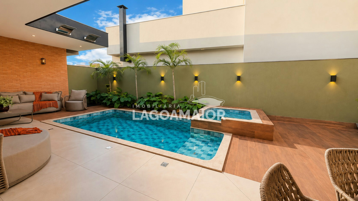 Casa à venda com 4 quartos, sendo 4 suítes, no condomínio Residencial Villa Dumont, Três Lagoas - MS