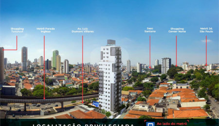 Apartamento à venda com 1 quarto em Parada Inglesa, São Paulo, SP