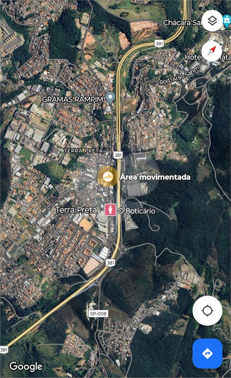 Área mista em Terra Preta para industrial e residencial em Terra Preta, ótima para galpões, excelente localização, próximo rodovia Fernão Dias
