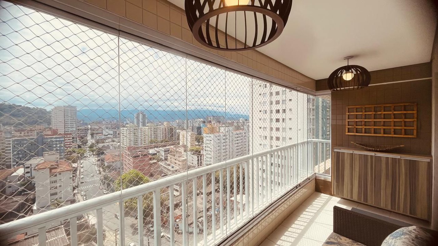 Apartamento com 3 dormitórios à venda, 92 m² por R$ 899.000,00 - Encruzilhada - Santos/SP