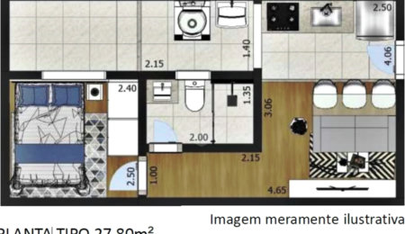 Apartamento à venda com 1 quarto em Santana, São Paulo, SP