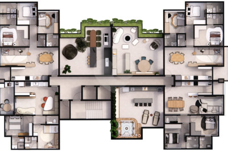 Apartamento à venda com 1 suíte em Itapetinga, Atibaia, SP