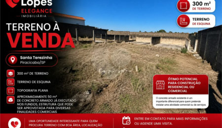 Terreno à venda em Parque Residencial Monte Rey II, Piracicaba, SP