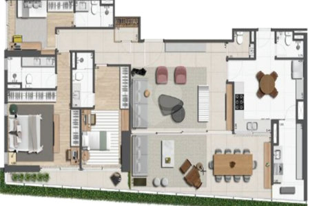 Apartamento à venda com 3 suítes em Cerqueira César, São Paulo, SP