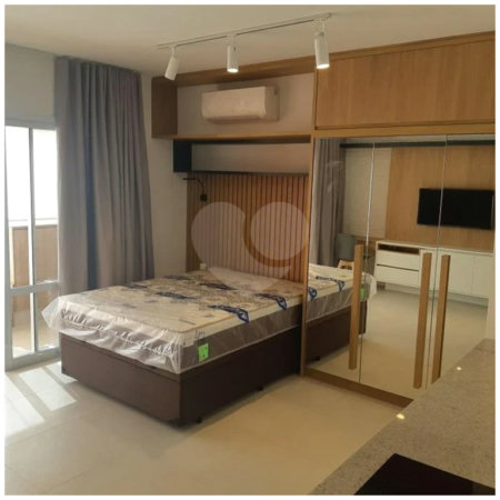Landing Campo Belo 42 m² Apartamento semimobiliado para locação no Campo Belo, 1 quarto, garagem