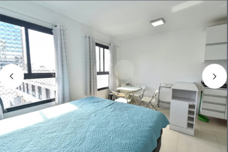Vendo Studio novo, 14° andar, (apto 1401), 23 m2, sol da manhã com vista livre.