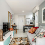 Pratico e moderno apartamento mobiliado de 45 m2 na Bela Vista