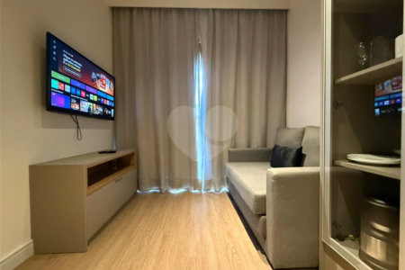 Studio HIS2 mobiliado 38m² na Liberdade, lazer completo, pronto para morar.