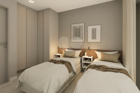 Apartamento mobiliado de 41m² à venda em Moema – 1 DORMITORIO MOBILIADO