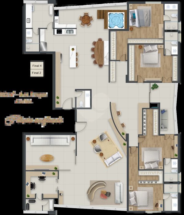 Planta Apartamento 300m²