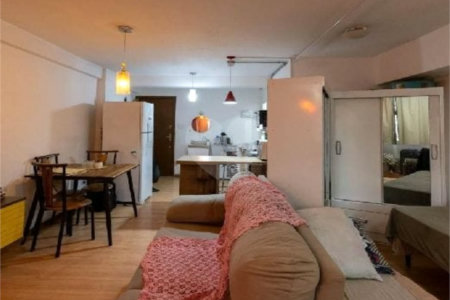 Studio à venda com 49m², 1 quarto e sem vaga