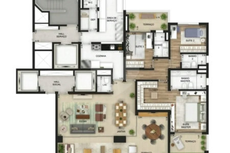 Apartamento com 3 suítes à venda no Jardim América - SP