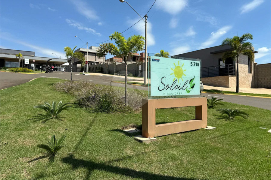 Terreno à venda no condomínio Soleil em Piracicaba