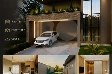 Indaiatuba - Condominio Evidencias - entrega prevista outubro-2026 -Esse belíssimo imóvel conta com 3 suítes, sendo a master com closet; salas de pé direito alto em conceito aberto, integrando os ambientes sala de jantar, estar e cozinha americana. garagem para 4 carros, 2 cobertos; piscina com pra