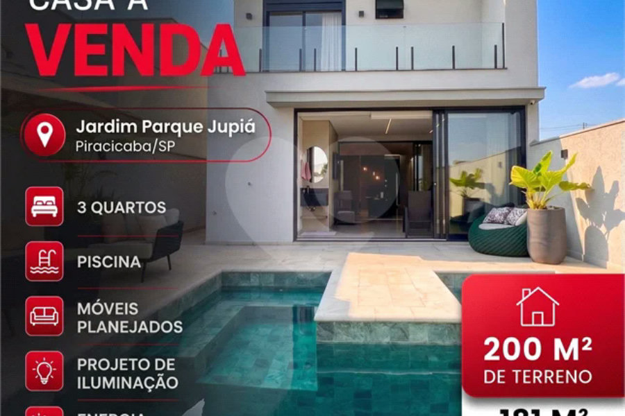 Casa à venda no Jardim Parque Jupiá – Piracicaba/SP