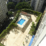 Apartamento mobiliado na Bela Vista de 36m² com 1 vaga de garagem.