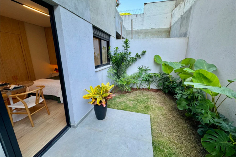 Apartamento garden para venda em Chácara Santo Antônio (Zona Sul) com 1 quarto, sendo 1 suíte , 39m²