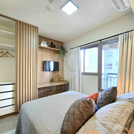 Studio 21 m² Mobiliado Próximo Metrô Paraíso São Paulo/SP