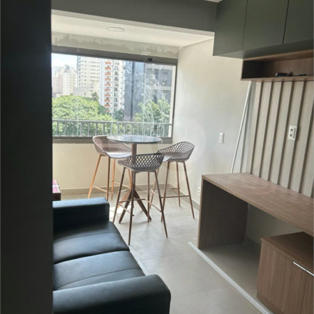 Apartamento mobiliado para alugar em Moema, em condomínio-clube