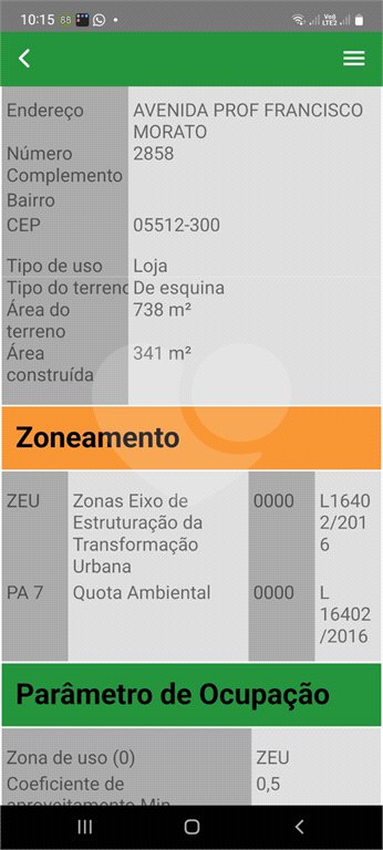 Área excelente para incorporadoras, ao lado do Metrô São Paulo-Morumbi.
