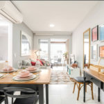 Pratico e moderno apartamento mobiliado de 45 m2 na Bela Vista