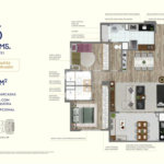 91m² - 3 dorm - 2 vagas
