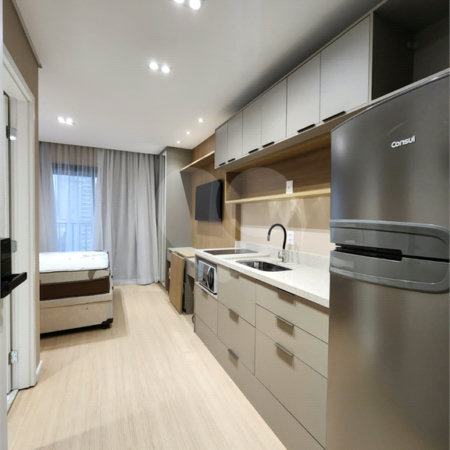 Studio mobiliado para locação no Paraíso