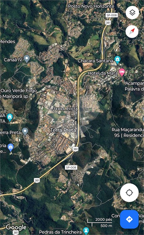 Área mista em Terra Preta para industrial e residencial em Terra Preta, ótima para galpões, excelente localização, próximo rodovia Fernão Dias
