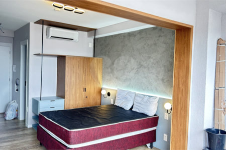 Studio com 28m², mobiliado e com móveis planejados na região do Sacomã em São Paulo - SP.