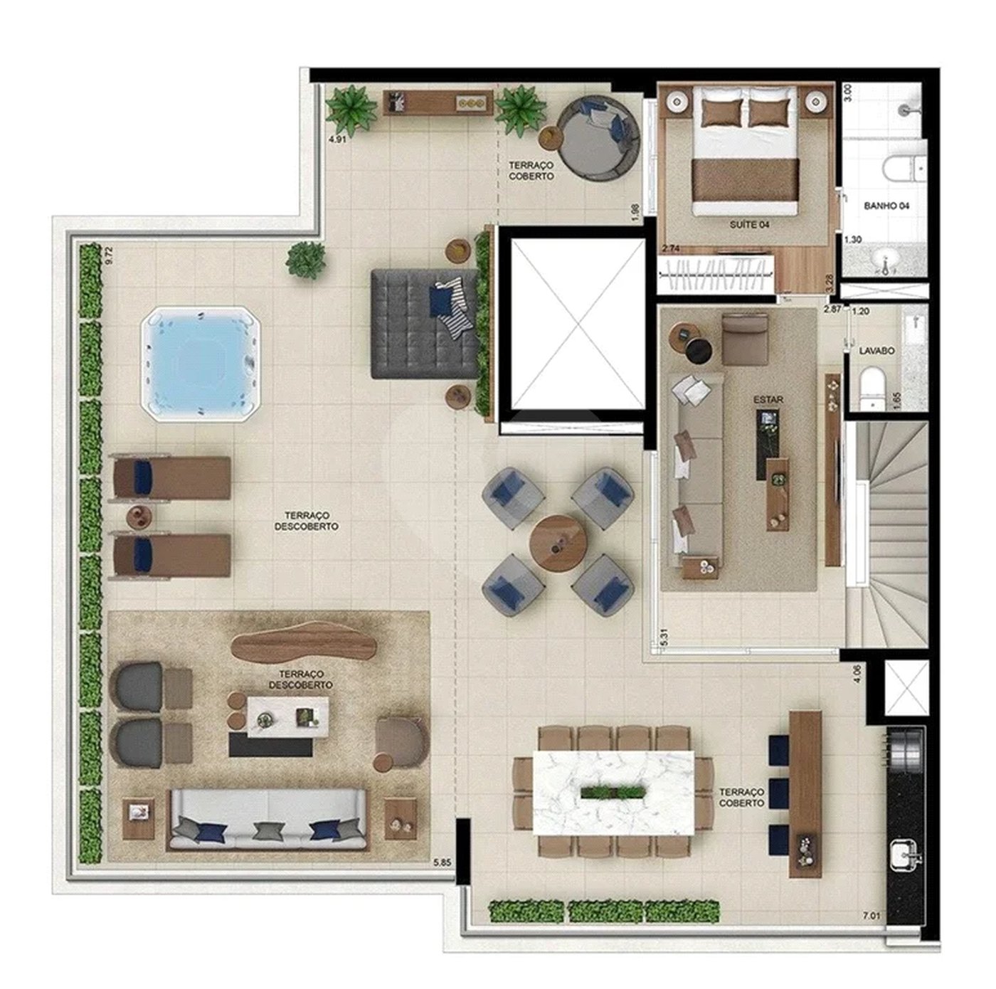Apartamento novo com 129m² na Mooca com 2 suítes e 2 vagas.