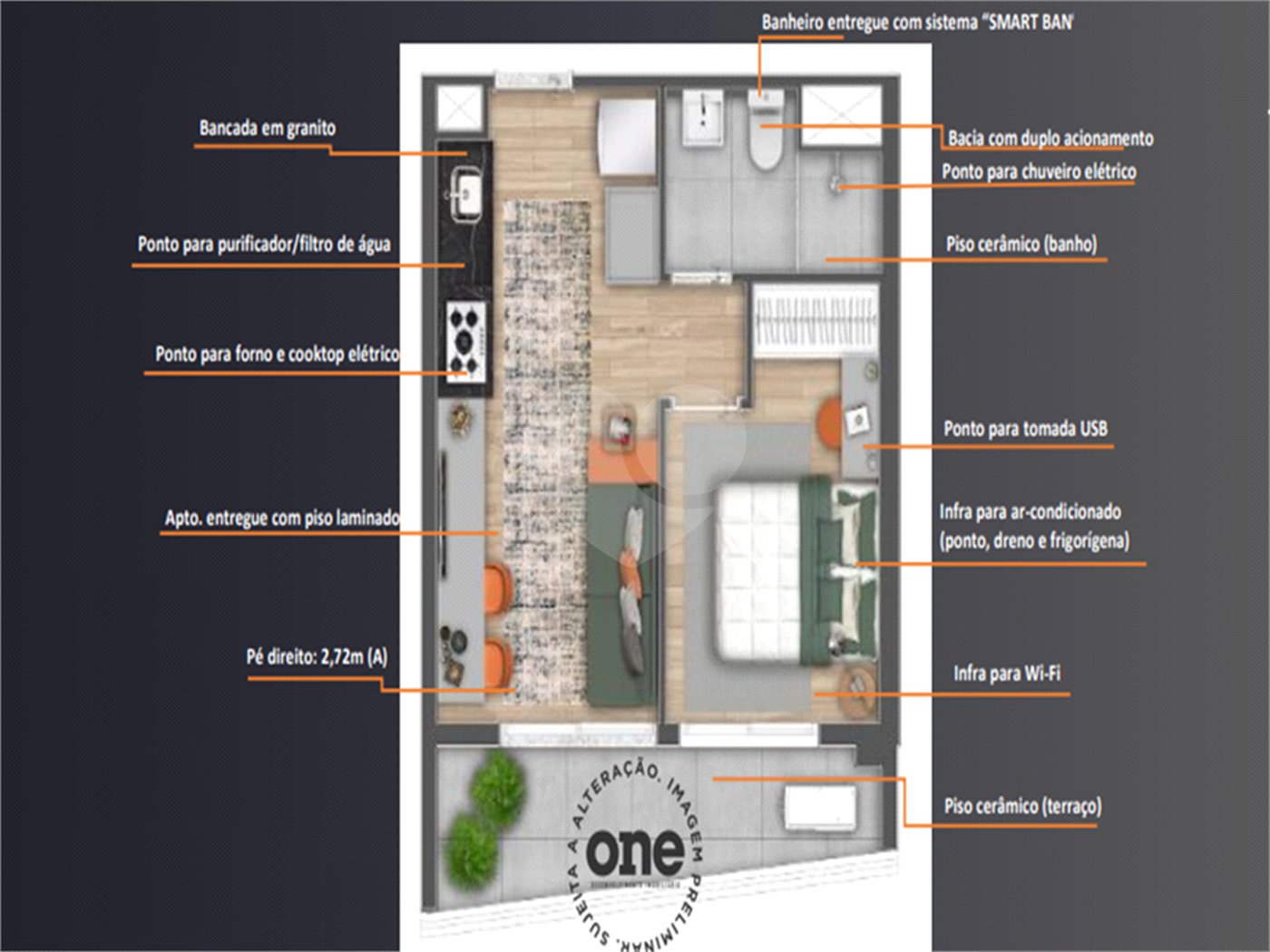 Apartamento á venda - Chácara Santo Antonio