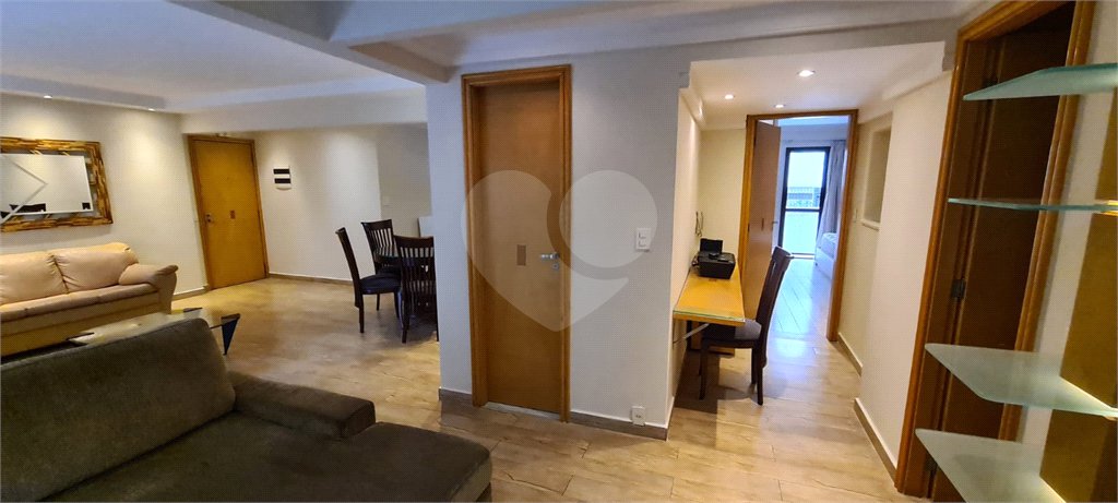 Apartamento para venda e locação de 130m² no Jardim Paulista com 2 suítes e 2 vagas.