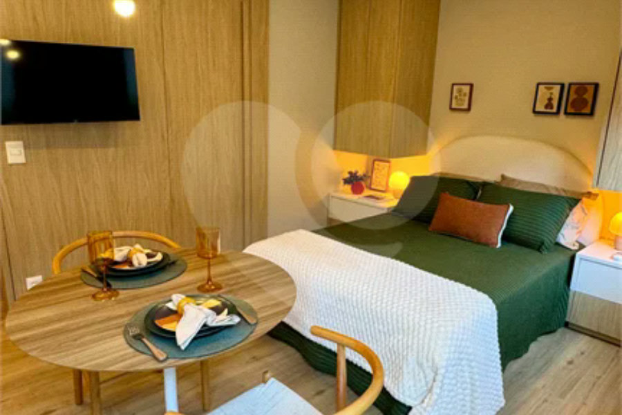 Apartamento garden para venda em Chácara Santo Antônio (Zona Sul) com 1 quarto, sendo 1 suíte , 39m²