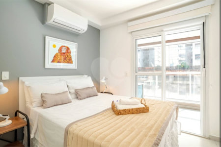 Pratico e moderno apartamento mobiliado de 45 m2 na Bela Vista