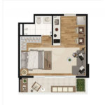 Studio apenas 100 metros do Metrô
