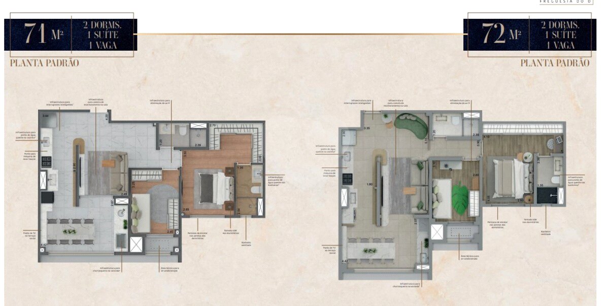 Apartamento Garden com 2 dorms, 1 vaga, amplos 131 m2 na Freguesia do Ó