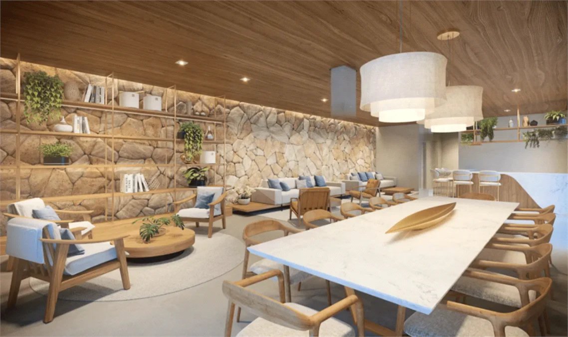 Living Hectare | 76 m², 2 suítes e 1 vaga — Conceito de casa no Anália Franco