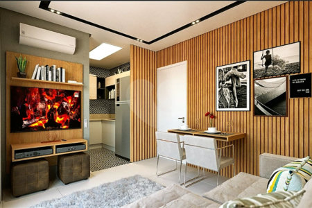 Apartamento com 28 m² na Aclimação