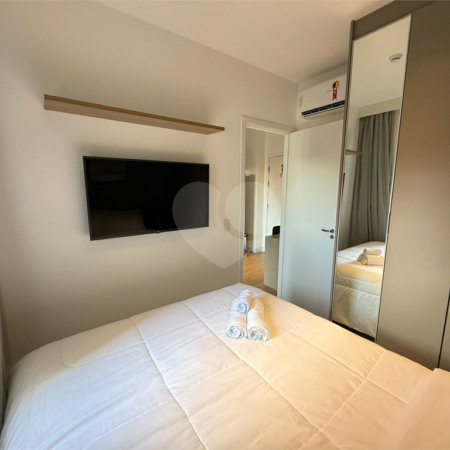 Studio HIS2 mobiliado 38m² na Liberdade, lazer completo, pronto para morar.