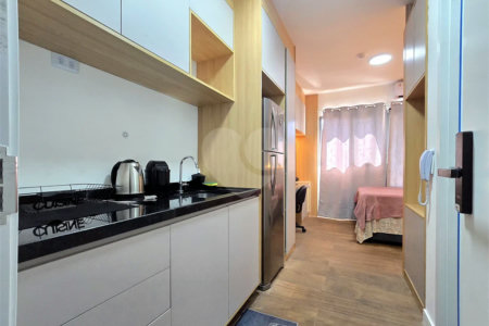 Studio Mobiliado Novo Andar Alto Próximo Metrô Paraíso