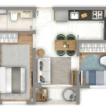 Studio 24m² | Condomínio Living In Vergueiro