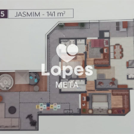 APARTAMENTO PENTHOUSE A VENDA CIDADE JARDIM FLORADAS DE SÃO JOSÉ,ARÉA TOTAL 196M² 3 SUITÉS, 2 VAGAS,
